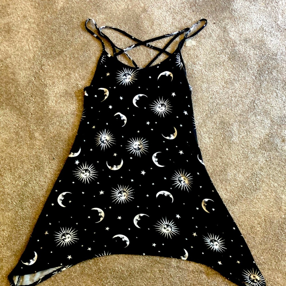 Witchy or goth flowy shirt.